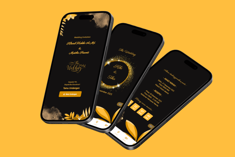Weding Invitation Emas Keajaiban